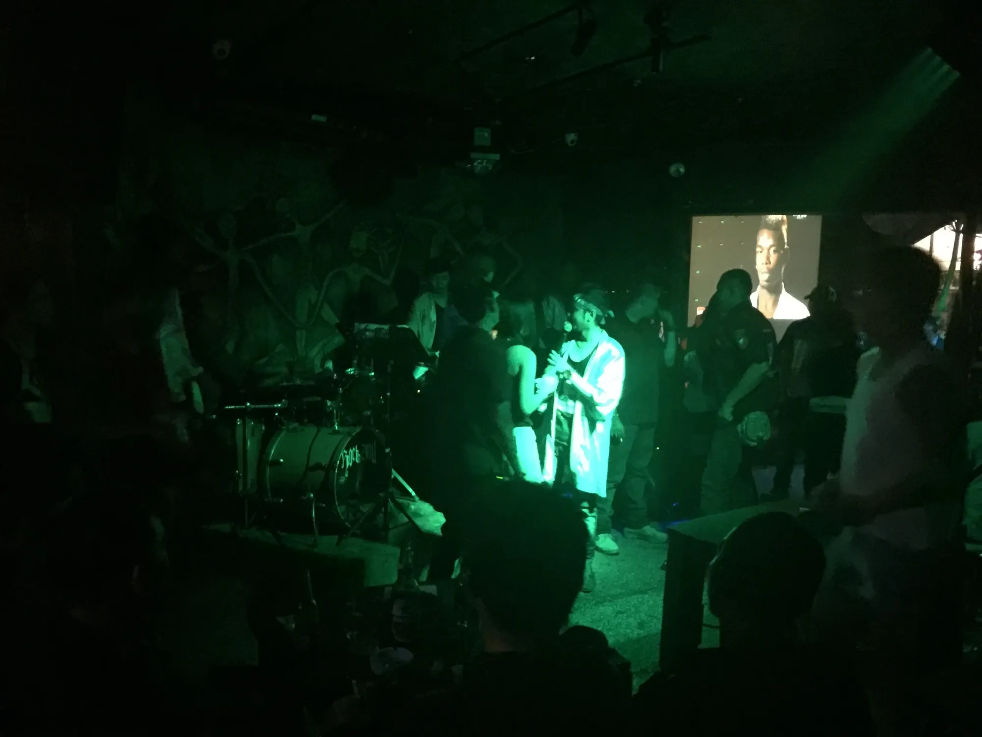 Live performance at night in Braga, West Java