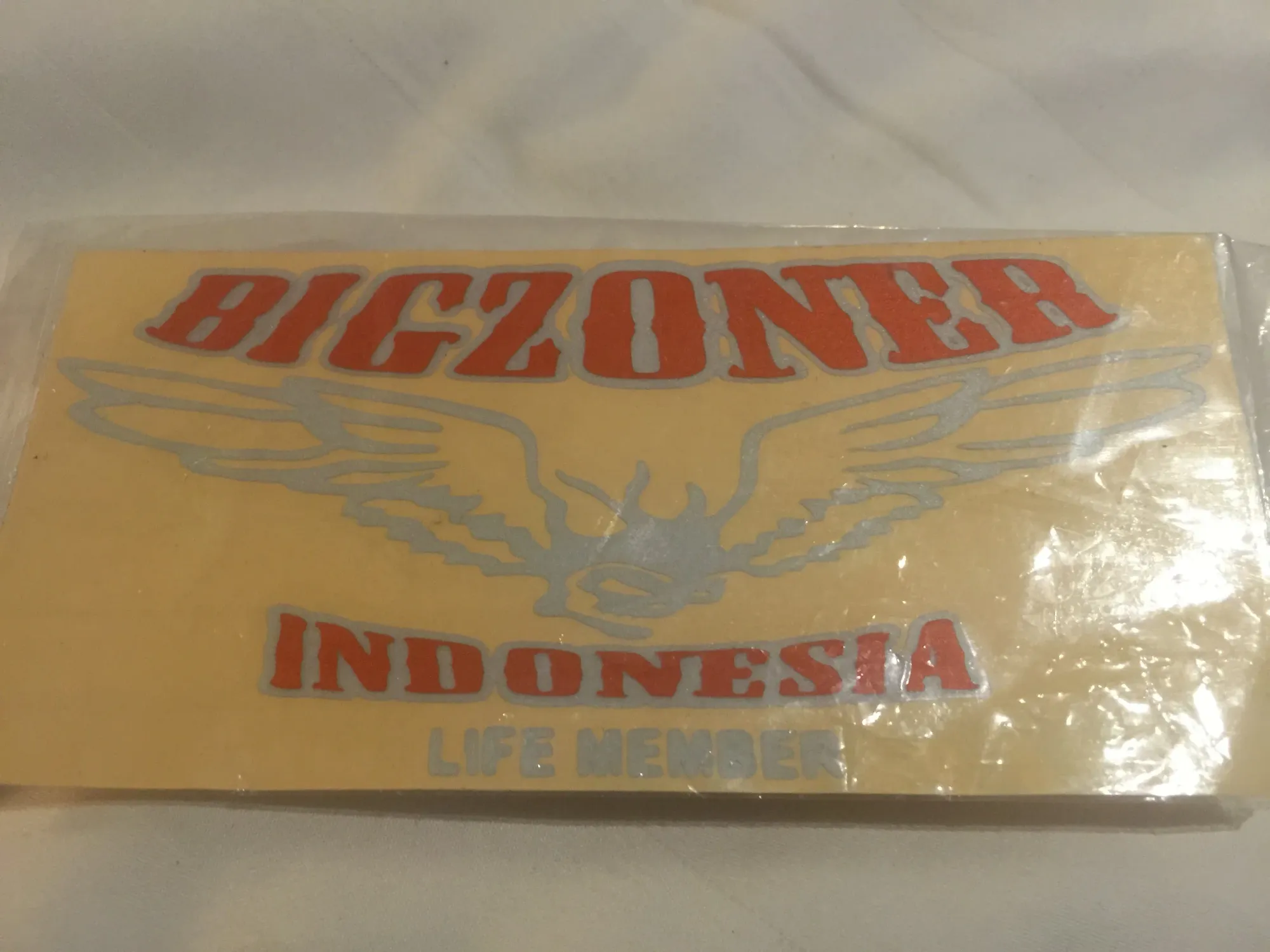 Bizoner Indonesia motorcycle brand sticker, Braga