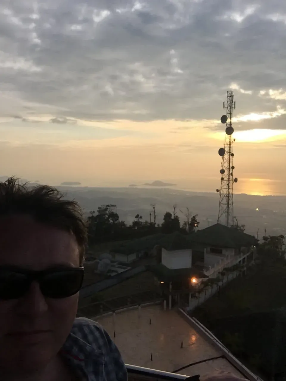 Sunset view from rooftop in Langkawi, Malaysia