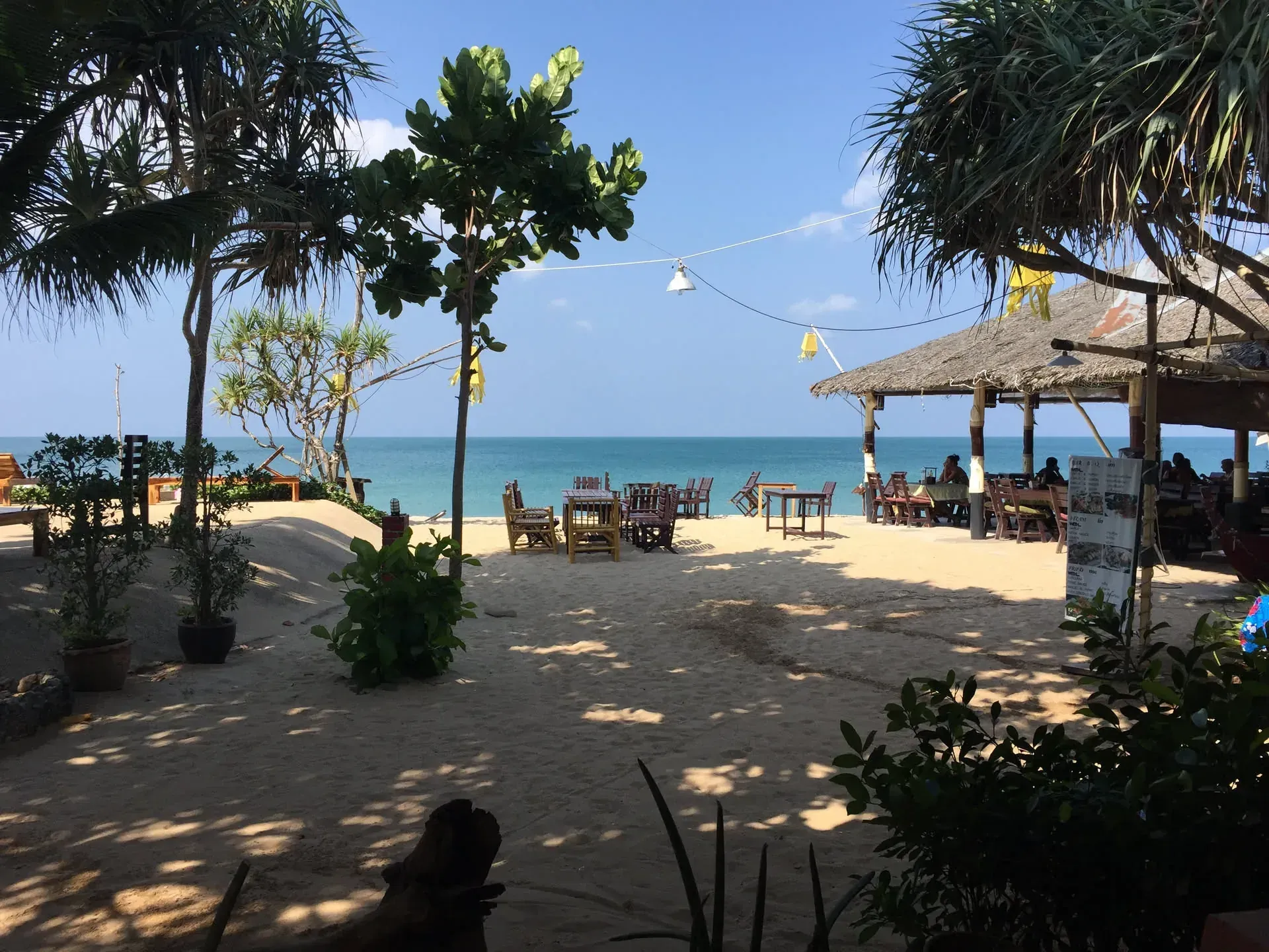 Beach bar and restaurant at Sala Dan, Krabi