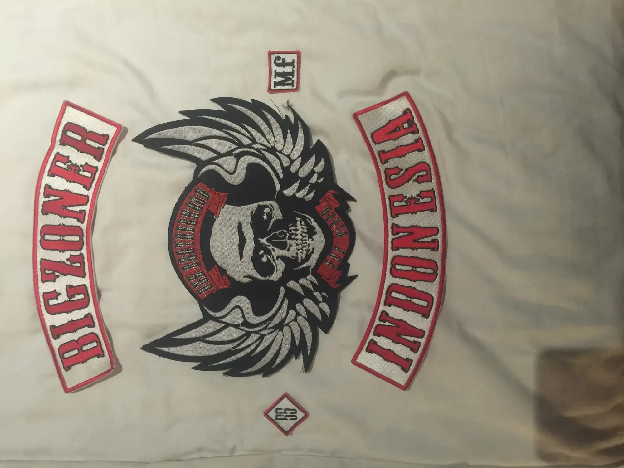 Backgammon biker patch in Braga, West Java