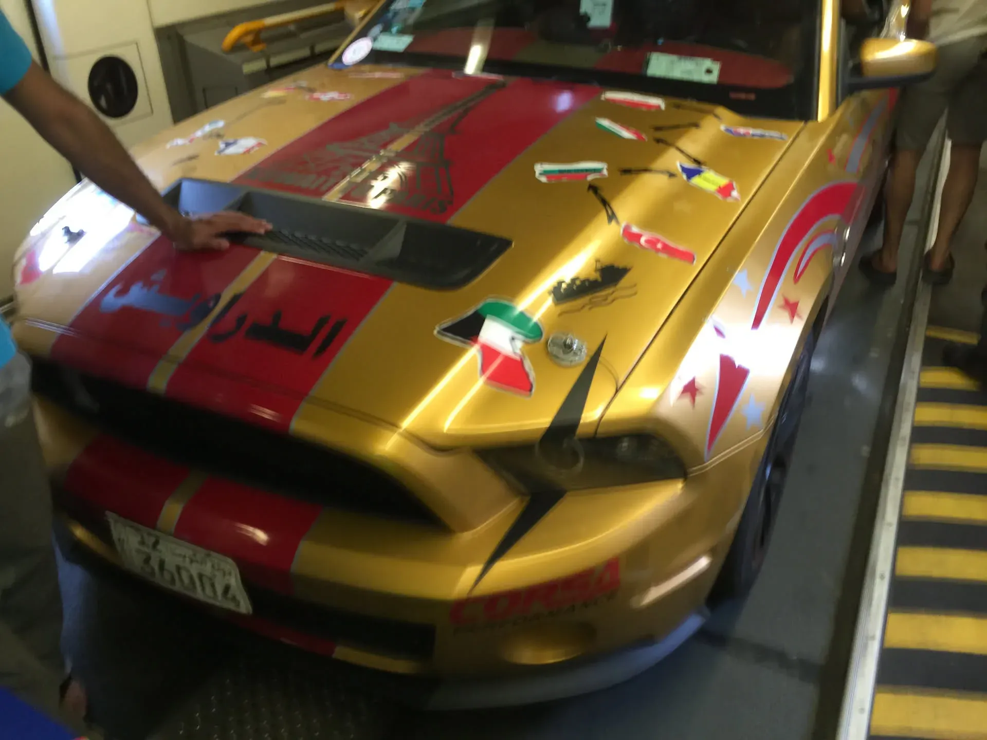 Yellow and red arcade racing game at Folkestone