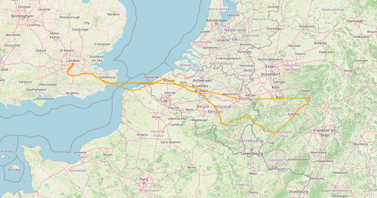 Belgium & Koblenz — Tobacco Run, August 2015