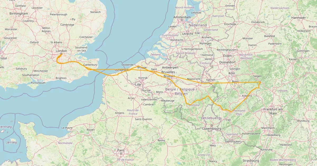 Belgium & Koblenz — Tobacco Run, August 2015