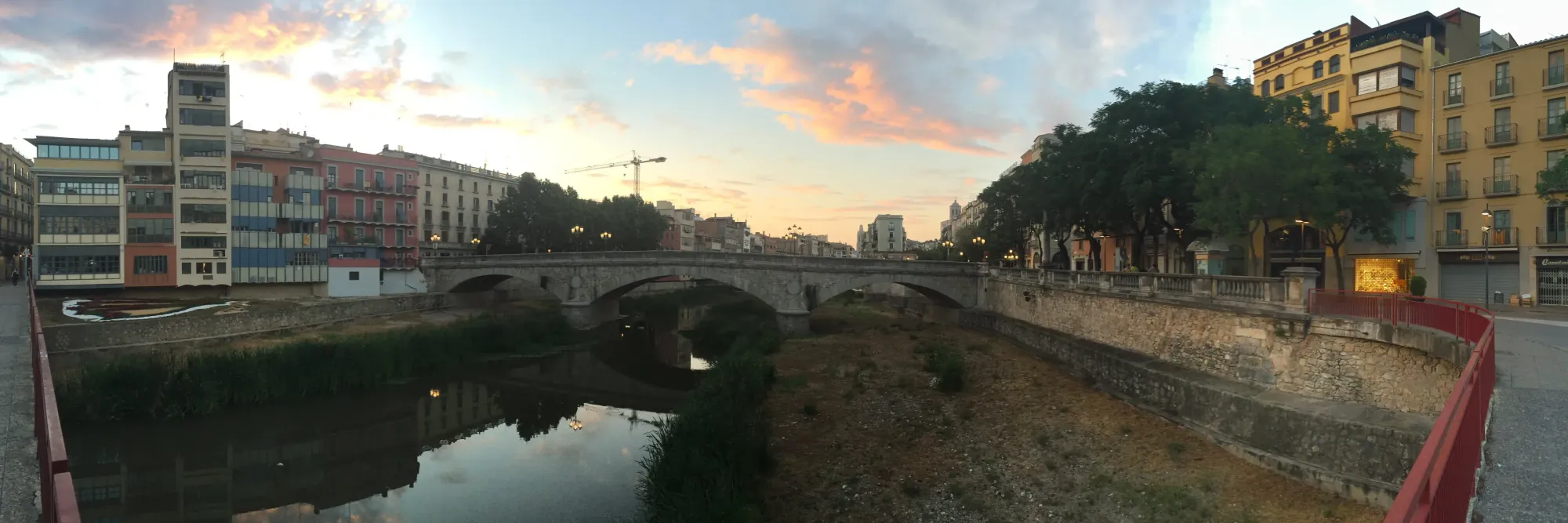 Stone bridge at dusk, Barri Vell