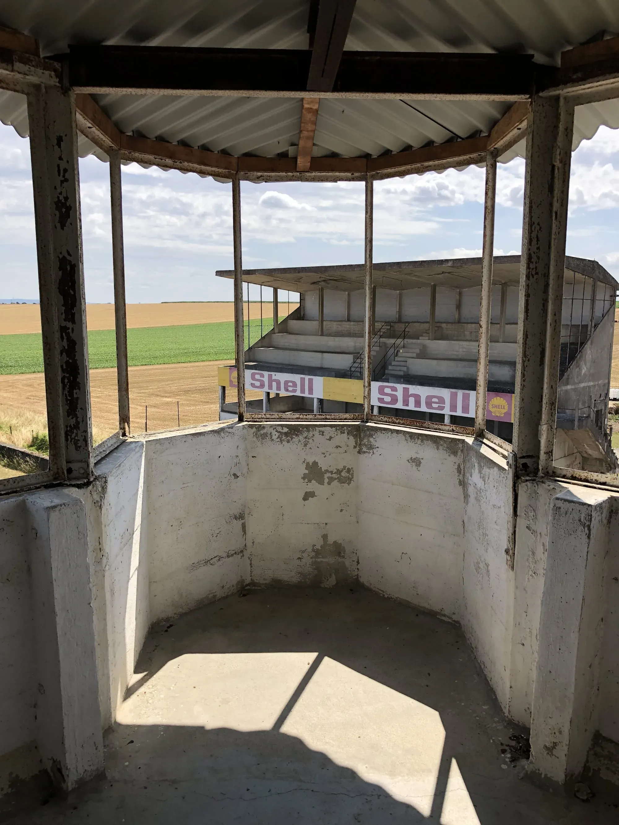 Abandoned concrete bunker interior at Gueux, France