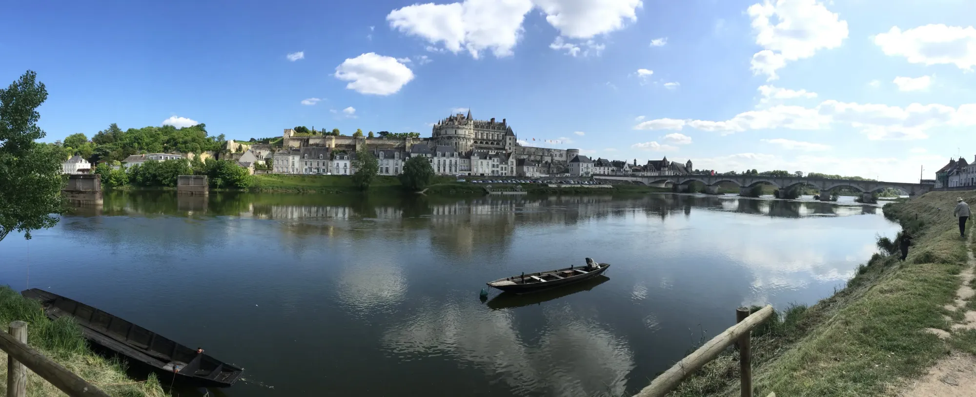 Castle and river at Amboise, Loire Valley
