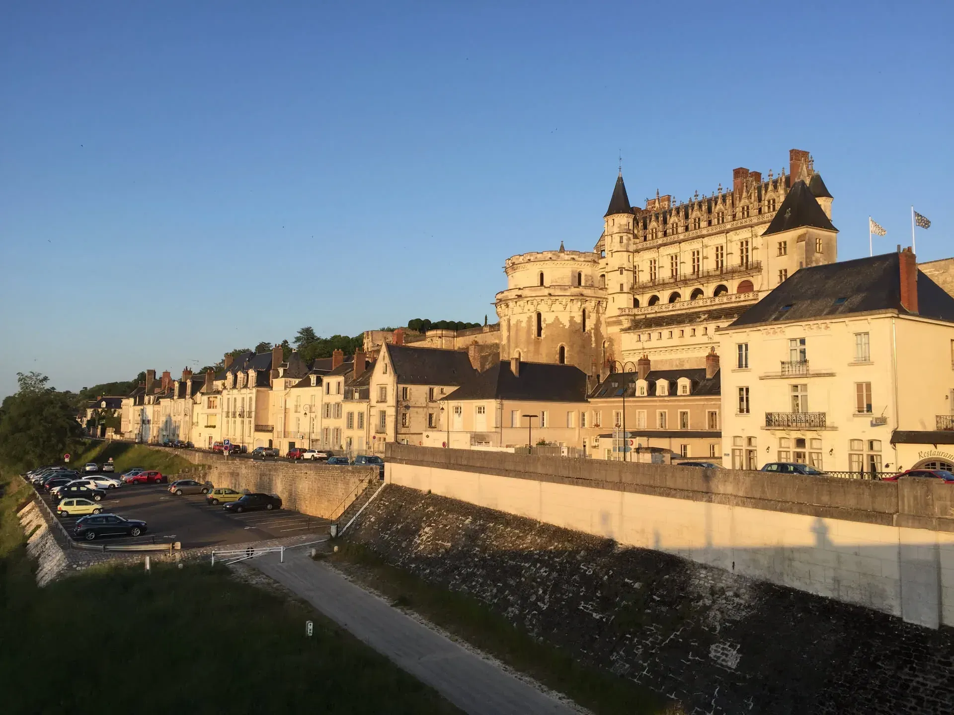 Château d'Amboise overlooking the Loire River, Amboise