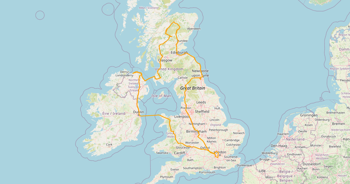 Lake District, Scotland & Northern Ireland — July–August 2018