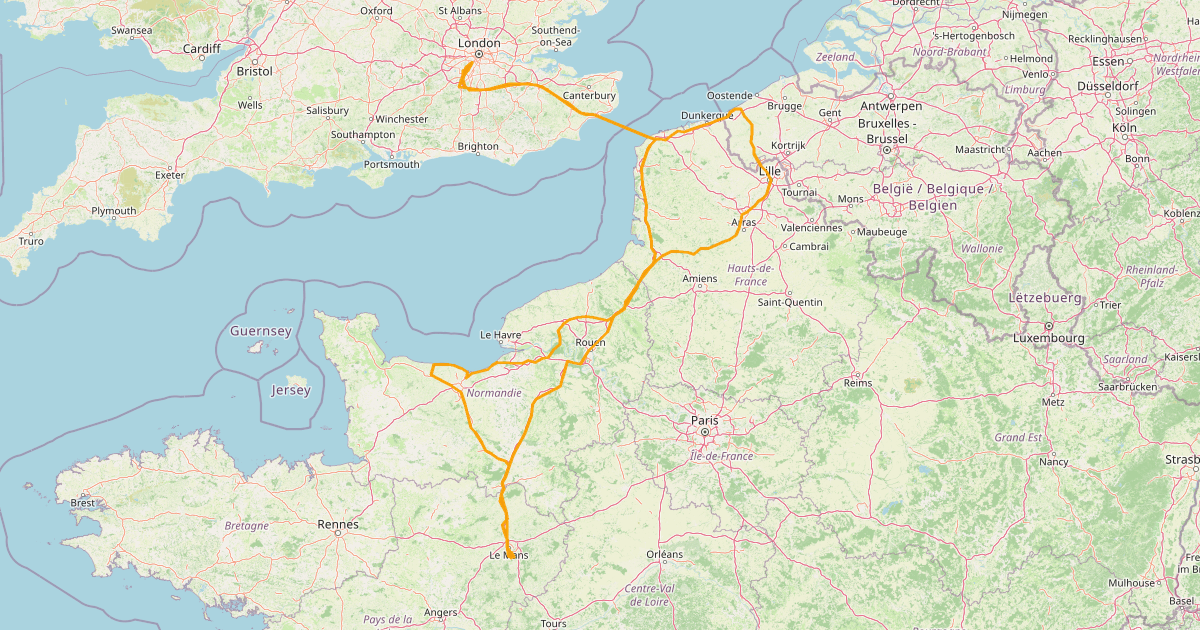 Lille, Le Mans & Bayeux — May 2018