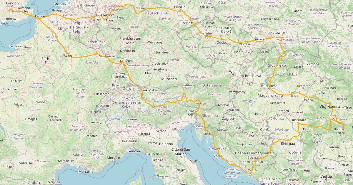 Motorcycle Around Europe: UK to Eastern Europe and Back, June–July 2019