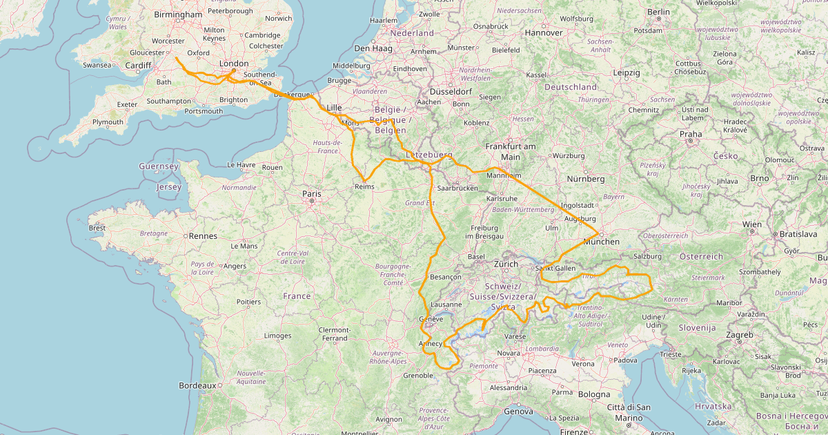 Motorcycle Round the Alps – September 2015