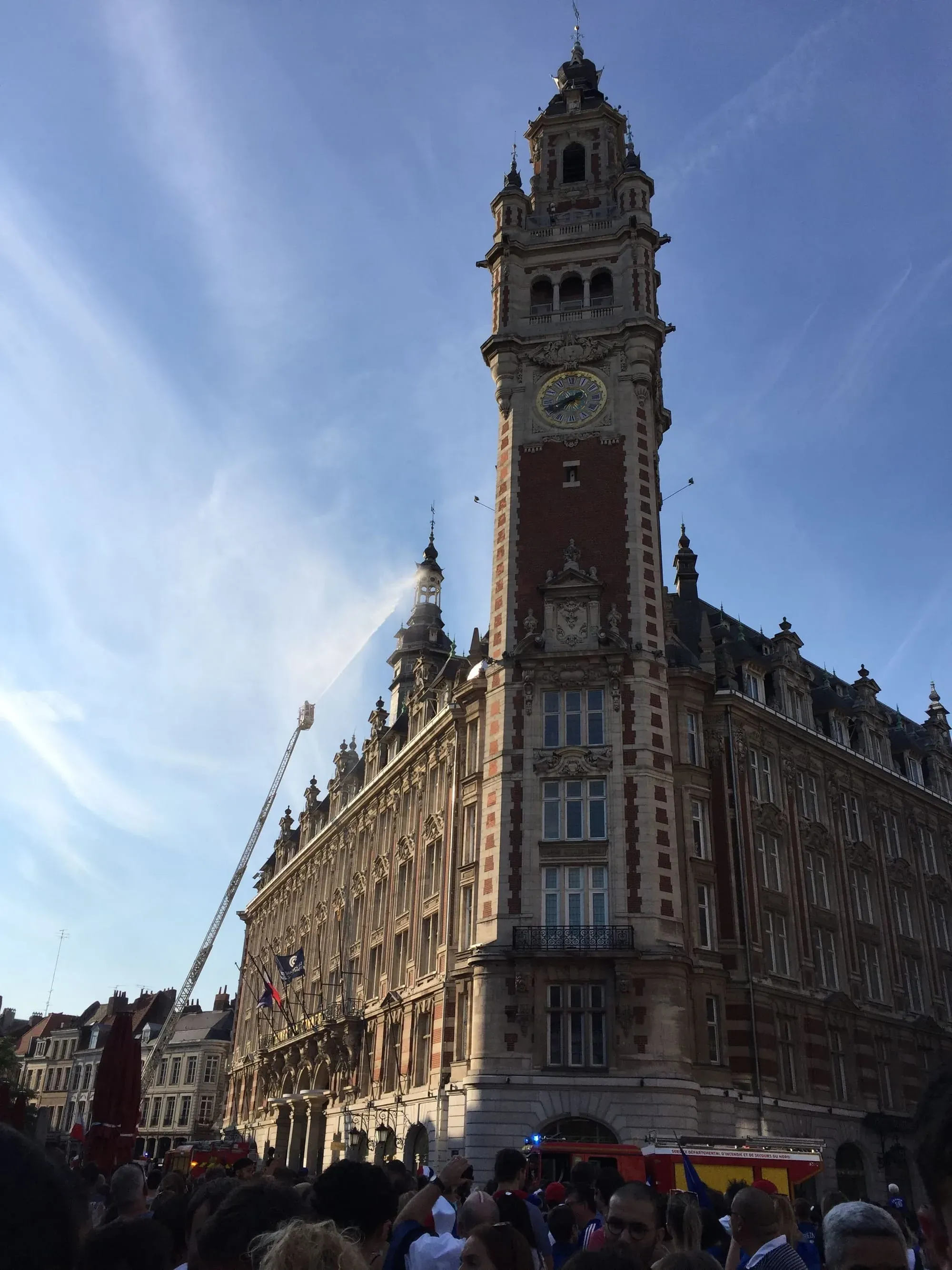Clock tower at Lille-Centre marketplace, France