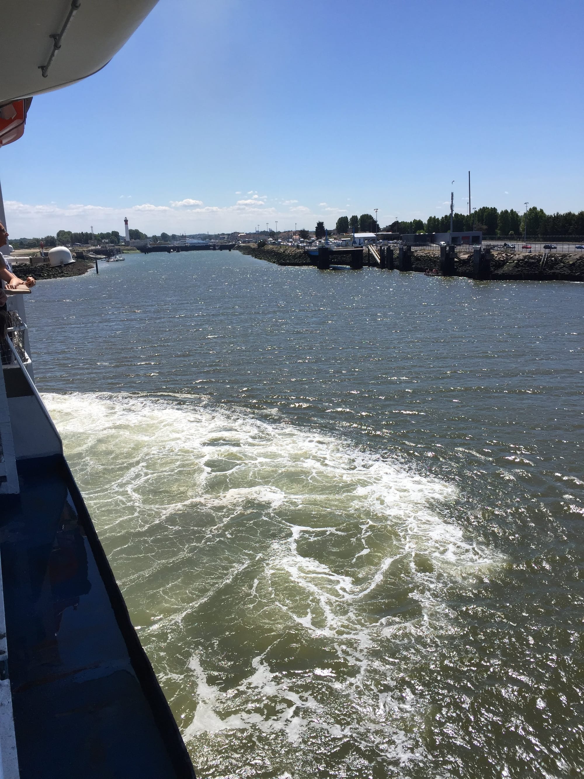 Waves at Ouistreham harbor, Normandy coast