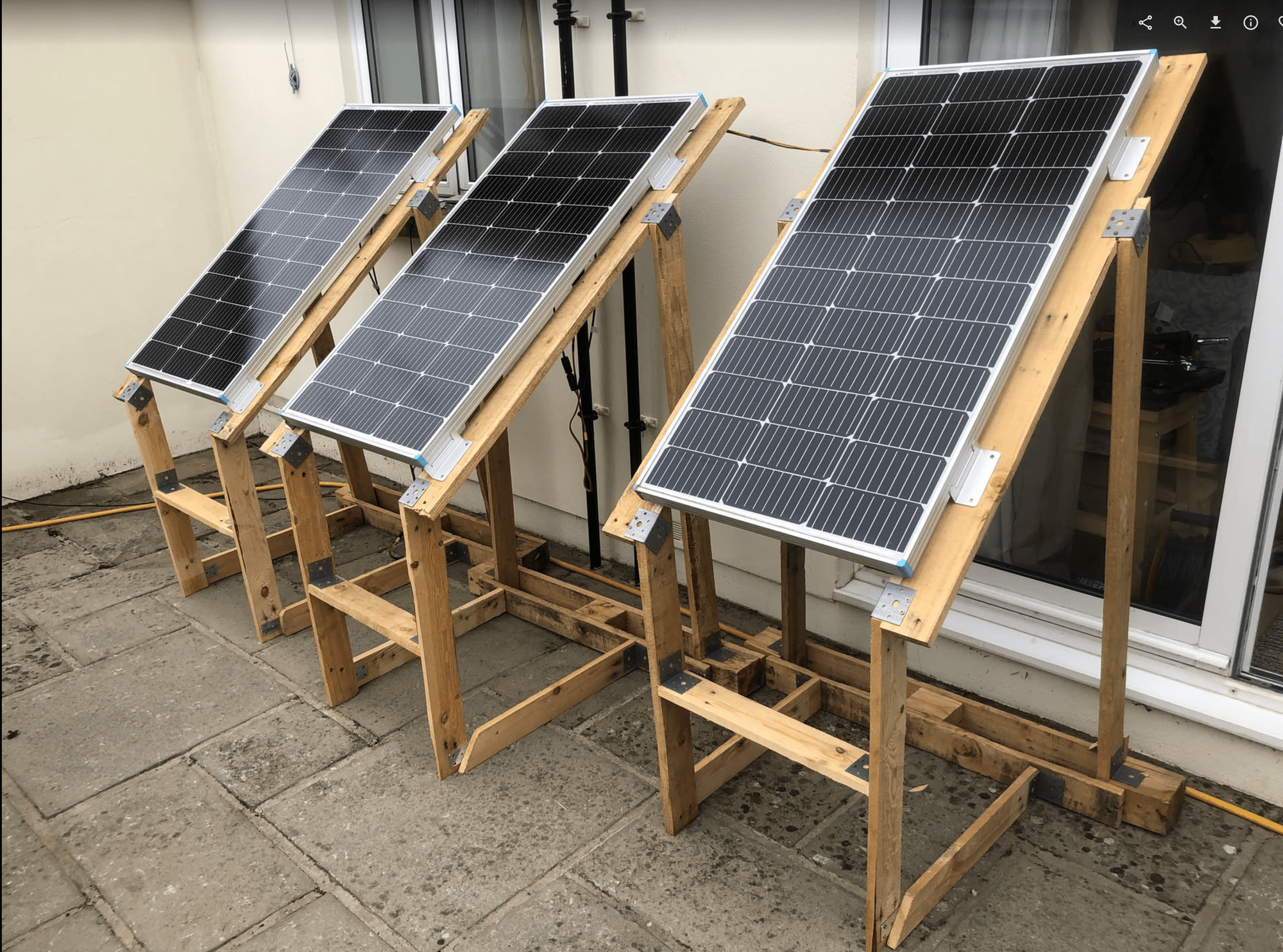 First solar panel build, October 2022