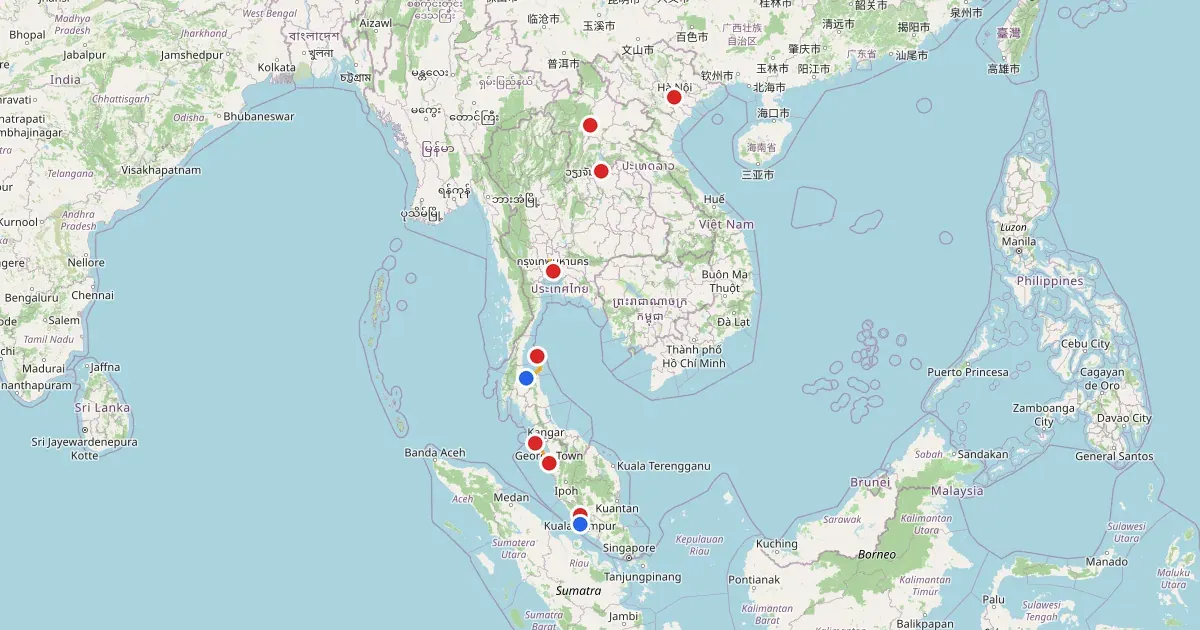 Southeast Asia 2017: Malaysia, Thailand, Vietnam, Laos — 38 Days