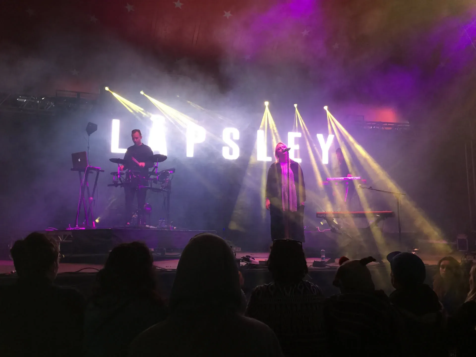 Lapsléy concert at Stradbally, Ireland with dramatic lighting