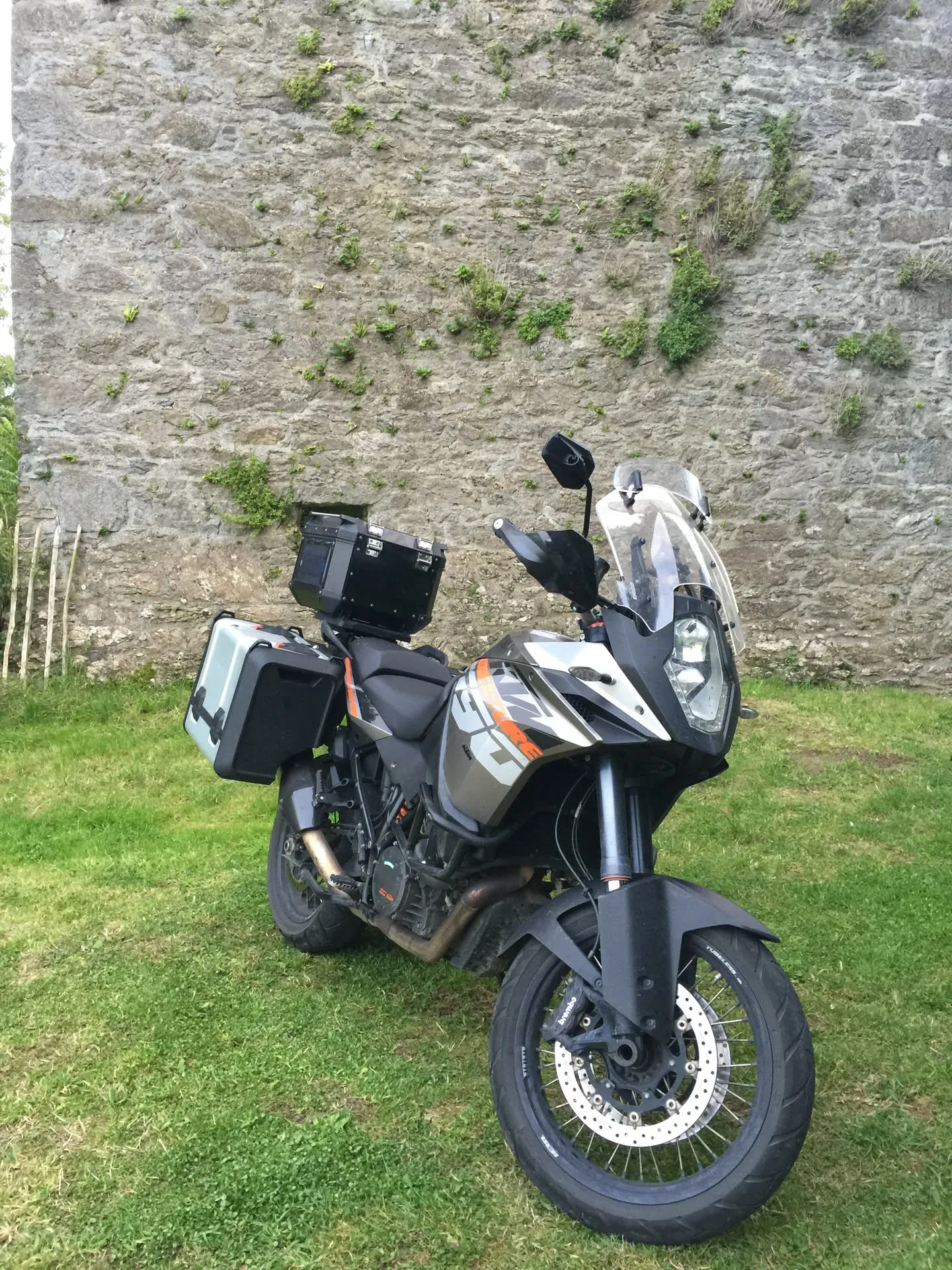 Adventure motorcycle parked at Midleton Rural, Ireland