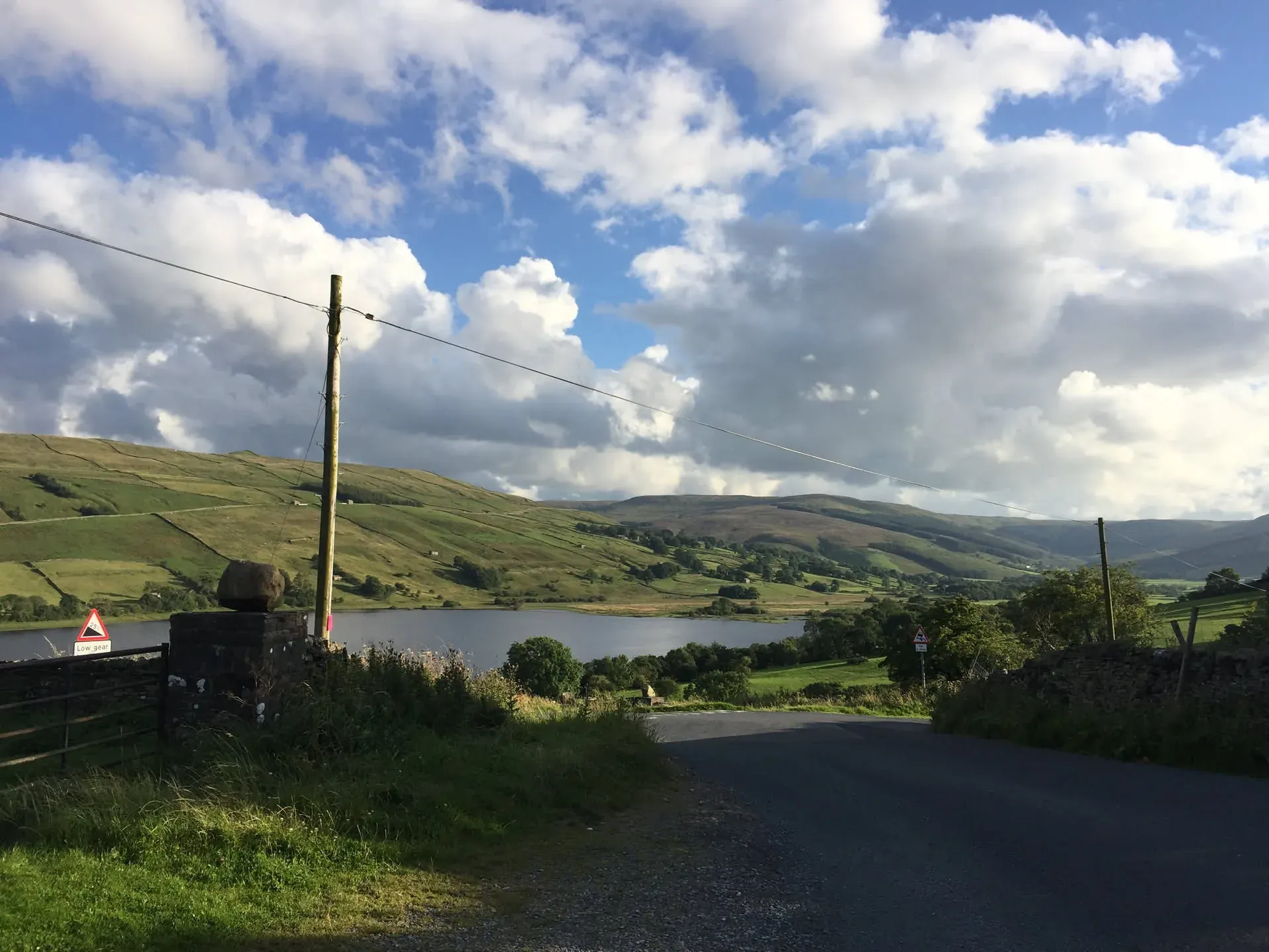 Lake view from country road, Countersett