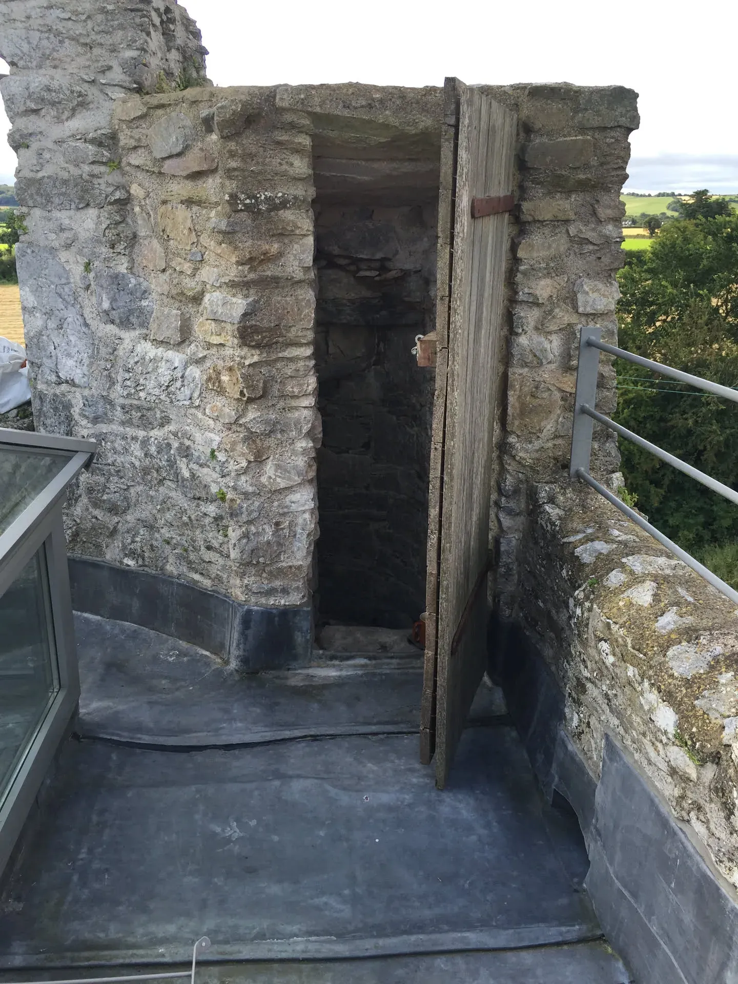 Historic stone tower doorway at Midleton Rural, Ireland