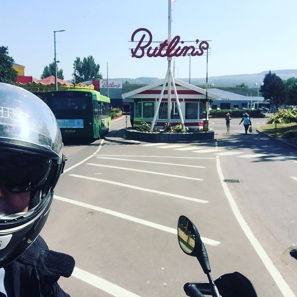 Butlin's amusement park entrance at Alcombe